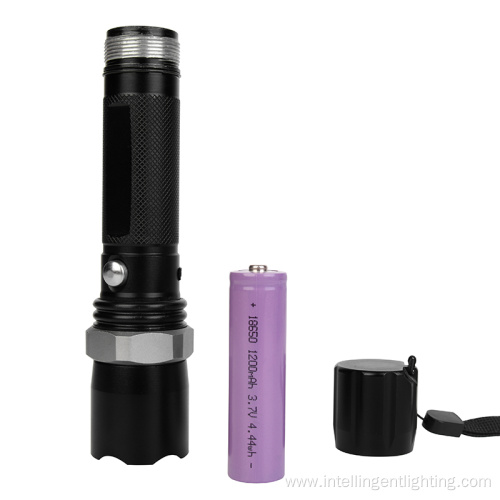 Telescopic Zoom Rechargeable Long-Range LED flashlight